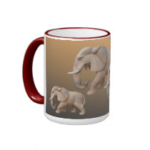 Elephant Family Mug by BuddhanVI Elephant Family Mug