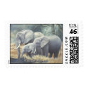 Elephant Family Stamp