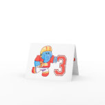Elephant Football 3rd Birthday cards