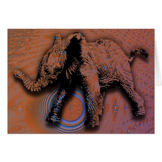 elephant fractal card