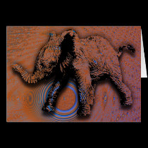 elephant fractal cards
