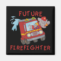 Elephant Future Firefighter T-shirts and Gifts Magnets
