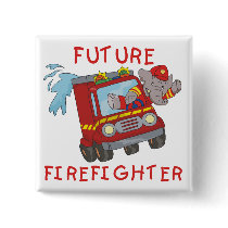 Elephant Future Firefighter Tshirts and Gifts buttons by toddlersplace Elephant Future Firefighter Tshirts and Gifts buttons