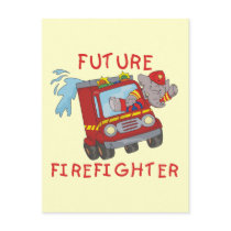 Elephant Future Firefighter Tshirts and Gifts postcards by toddlersplace Elephant Future Firefighter Tshirts and Gifts postcards