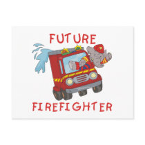Elephant Future Firefighter Tshirts and Gifts postcards by toddlersplace Elephant Future Firefighter Tshirts and Gifts postcards