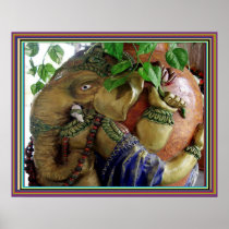 Elephant Ganesh Poster