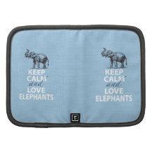 Elephant Gift Keep Calm and Love Elephants Print Planners