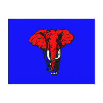ELEPHANT GOP Postcard by samappleby ELEPHANT GOP Postcard