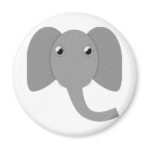Elephant Head magnets by naturetees Elephant Head magnets
