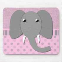 Elephant Head mousepads by naturetees Elephant Head mousepads