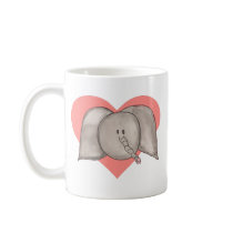 Elephant heart mug