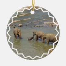 Elephant Herd  Ornament