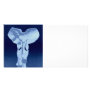 Elephant in blue personalized photo card