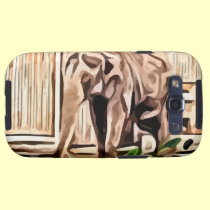 elephant. in captivity painting. casemate cases