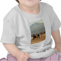 Elephant in front of Kilimanjaro Tee Shirt