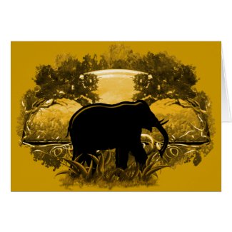 Elephant in Nature Greeting Card
