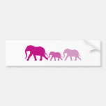 Elephant in Purple Bumper Sticker