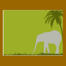 Elephant Invitation postcards