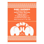 Elephant Jungle Baby Shower Invitations