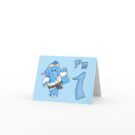 Elephant Karate 1st Birthday Card