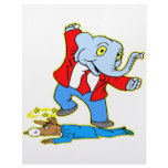 Elephant Kicking Donkey Custom Letterhead