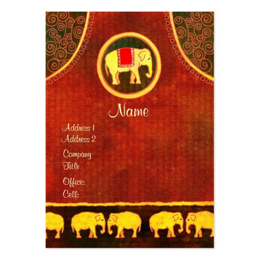Elephant Kingdom: Promotional Business Cards (front side)