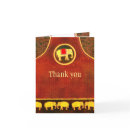 Elephant Kingdom Thank You Card card