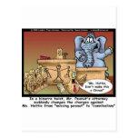 Elephant Legal Trial Greeting Card postcards