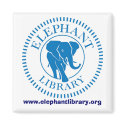 Elephant Library Magnet by elephant_library Elephant Library Magnet