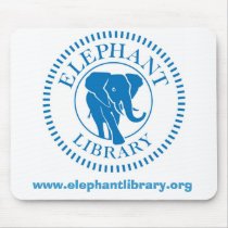 Elephant Library Mousepad