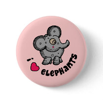 Elephant Love buttons