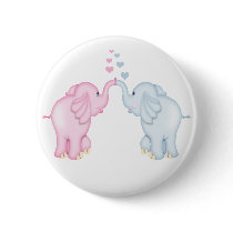 Elephant Love buttons by Ricaso_Greetings Elephant Love buttons