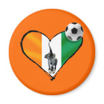 Elephant love Ivory Coast soccer fans gifts Refrigerator Magnets