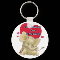 Elephant Love Keychain