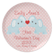Elephant Love plate