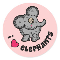 Elephant Love stickers