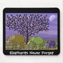 Elephant Moon Mousepad
