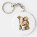 Elephant Mother & Child Keychain