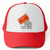 Elephant No Peanuts Trucker Hats