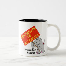 Elephant No Peanuts I'm Allergic Coffee Mugs