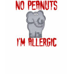 Elephant NO Peanuts I'm Allergic
