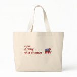 Elephant no way not a chance tote bag