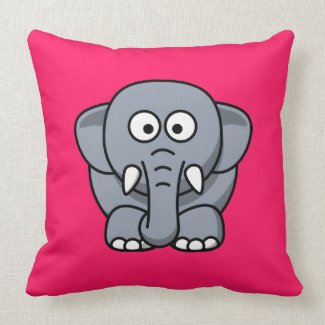 Elephant on Hot Pink