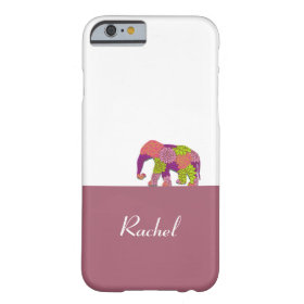 Elephant On the Road (Colorful Flowers) iPhone 6 Case