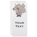 elephant on your back piggy back burden rack card template