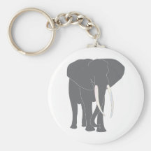Elephant Pachyderm Elephantidae Mammals Animals Key Chain