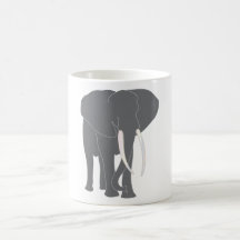 Elephant Pachyderm Elephantidae Mammals Animals Coffee Mug