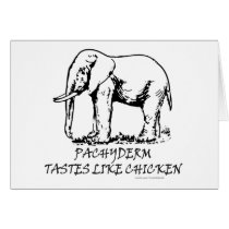 ELEPHANT PACHYDERM T-SHIRTS AND GIFTS cards
