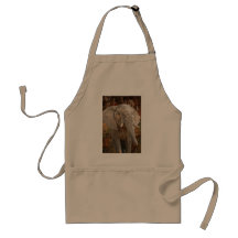 Elephant painting African art Aprons