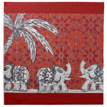 Elephant Parade 3 Printed Napkins